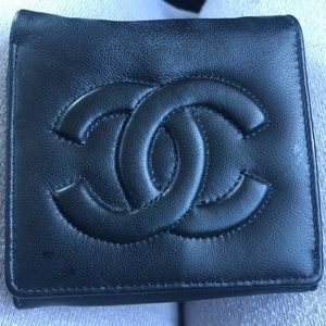 Chanel Black Wallet with coin purse